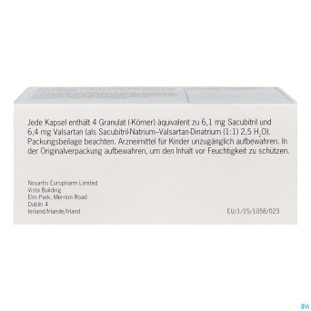 Entresto 6mg/6mg granules caps 60