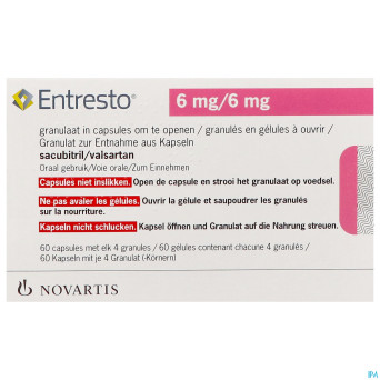 Entresto 6mg/6mg granules caps 60
