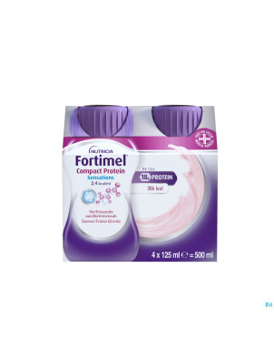 Fortimel protein 2.4kcal fraise frais 4x200ml