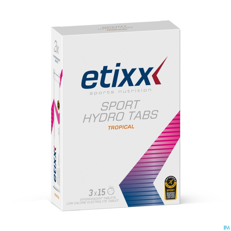Etixx sport hydro tab tropical comp efferv. 3x15