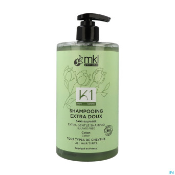 Mkl shampooing extra doux bio fl pompe 750ml