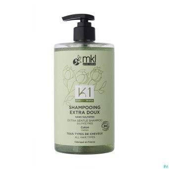 Mkl shampooing extra doux bio fl pompe 750ml