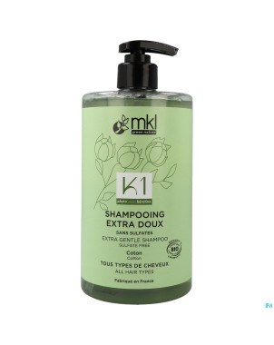 Mkl shampooing extra doux bio fl pompe 750ml