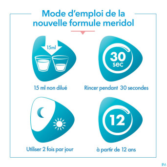 Meridol bain bouche protection gencives 400ml nf