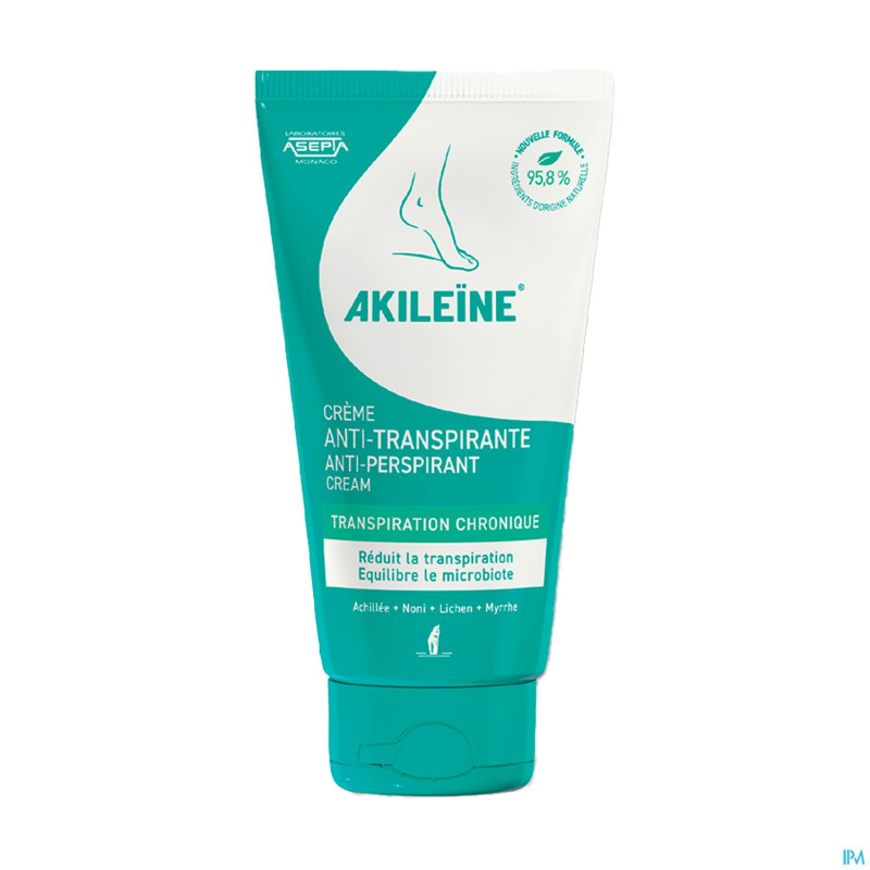 Akileine creme a/transpirante 75ml