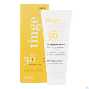 Tinge creme solaire minerale spf30 tube 100ml
