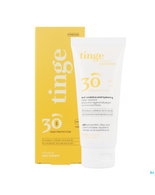 Tinge creme solaire minerale spf30 tube 100ml