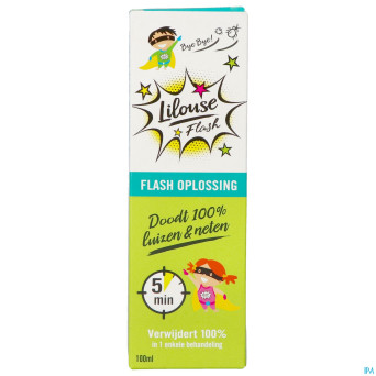 Lilouse flash solution a/poux&lentes 100ml