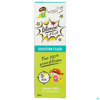 Lilouse flash solution a/poux&lentes 100ml