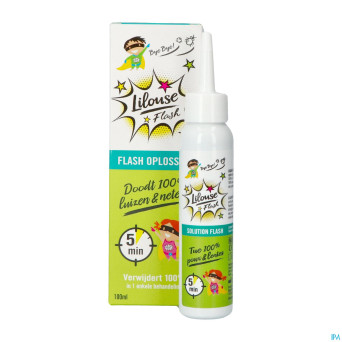 Lilouse flash solution a/poux&lentes 100ml