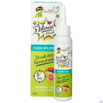 Lilouse flash solution a/poux&lentes 100ml