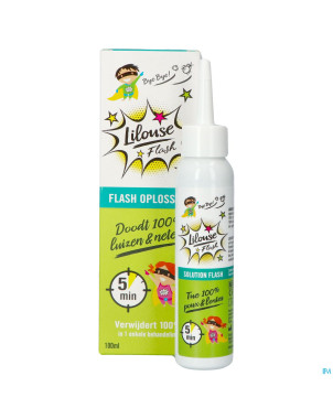 Lilouse flash solution a/poux&lentes 100ml