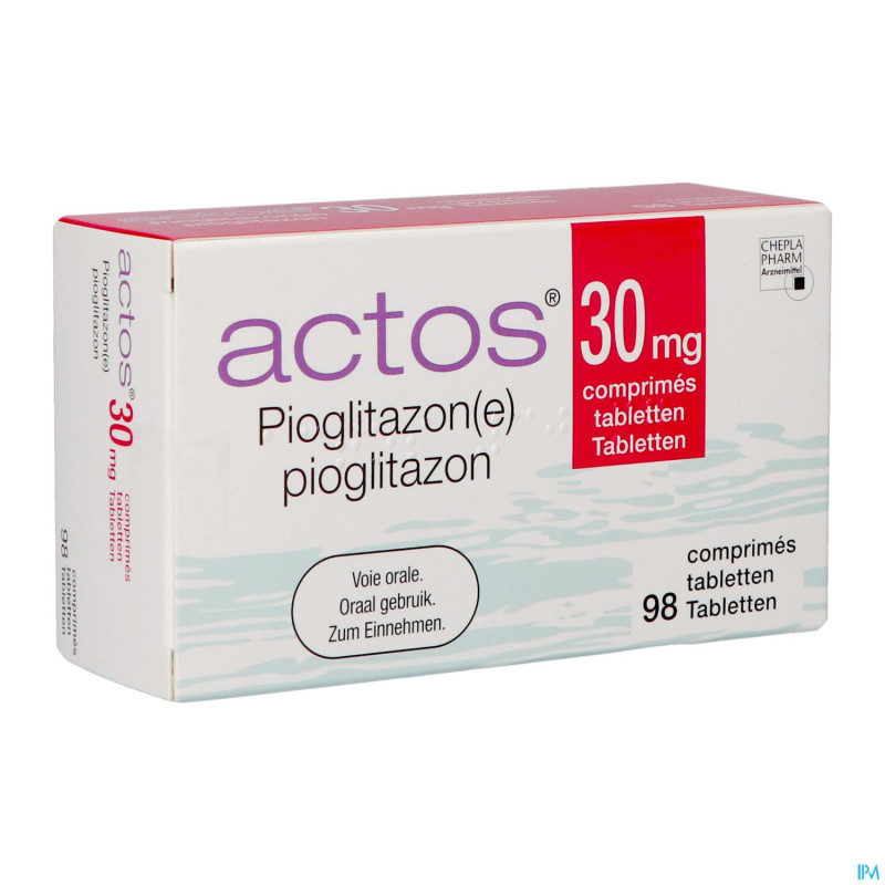 Actos pi pharma 30mg comp 98 pip