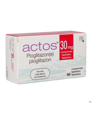 Actos pi pharma 30mg comp 98 pip