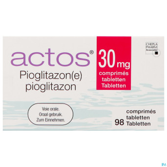 Actos pi pharma 30mg comp 98 pip