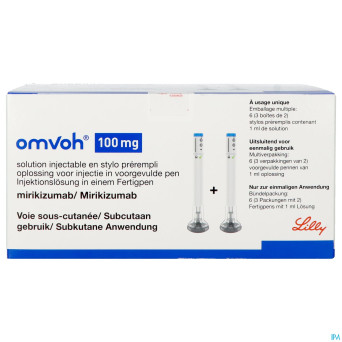 Omvoh 100mg sol inj stylo prerempli 6