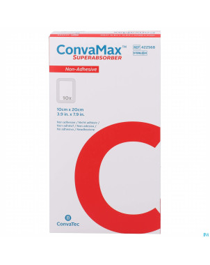 Convamax superabsorber non adhesif 10x20cm 10
