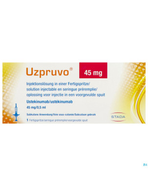 Uzpruvo eg 45mg seringue preremplie 1
