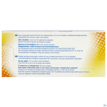 Uzpruvo eg 45mg seringue preremplie 1