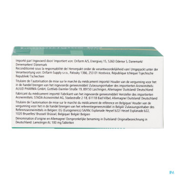 Lamotrigine eg 100mg orifarm comp orodisp. 90