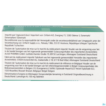 Lamotrigine eg 100mg orifarm comp orodisp. 90