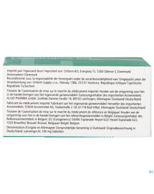Lamotrigine eg 100mg orifarm comp orodisp. 90