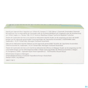 Ramipril eg 5mg orifarm comp 98