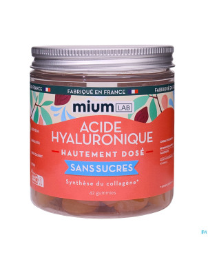 Miumlab acide hyaluronique gommes s/sucre 42