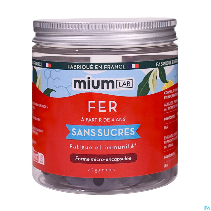 Miumlab fer gommes s/sucre 42