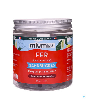 Miumlab fer gommes s/sucre 42