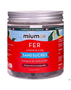 Miumlab fer gommes s/sucre 42