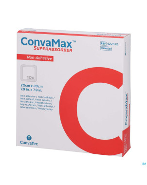 Convamax superabsorber n/adhesif 20cmx20cm 10