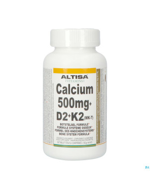 Altisa calcium 500mg + vit.d2 + vit.k2 pot comp 90