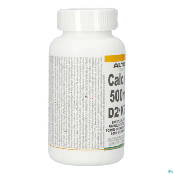Altisa calcium 500mg + vit.d2 + vit.k2 pot comp 90