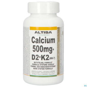 Altisa calcium 500mg + vit.d2 + vit.k2 pot comp 90