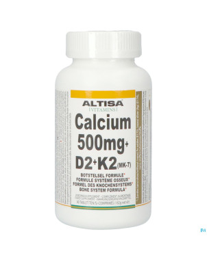Altisa calcium 500mg + vit.d2 + vit.k2 pot comp 90
