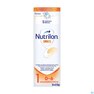Nutrilon omneo 1 lait nourris. pdr trialpack 5x23g