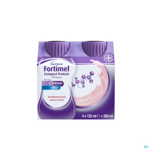 Fortimel compact protein 2.4kcal fraise 4x125ml