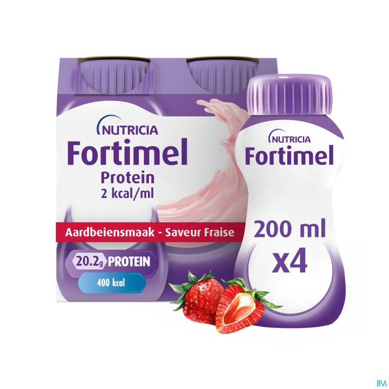 Fortimel protein 2kcal fraise 4x200ml