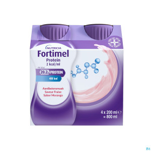 Fortimel protein 2kcal fraise 4x200ml