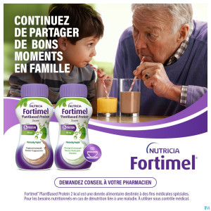 Fortimel plantbased protein pet.pois-menthe4x200ml