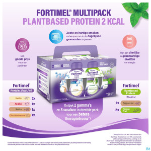 Fortimel multipack protein 2kcal 8x200ml