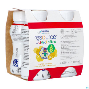 Resource junior fibre vanille    4x200ml