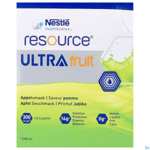 Resource ultra fruit pomme 4x200ml
