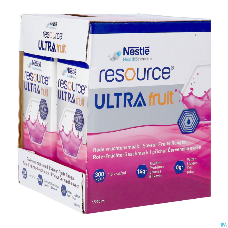 Resource ultra fruit fruits rouges 4x200ml