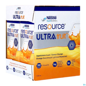 Resource ultra fruit saveur orange 4x200ml nf