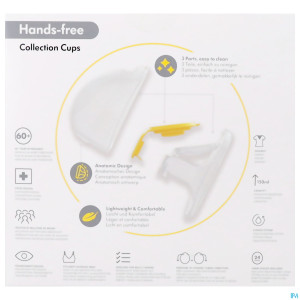 Medela handsfr.set doub.collect.tire lait symph.m
