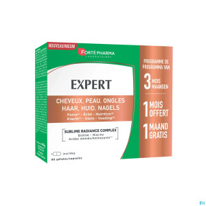 Expert cheveux peau & ongles caps 90 promopack