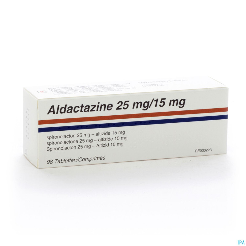 Aldactazine comp  98 x 25 mg/15 mg