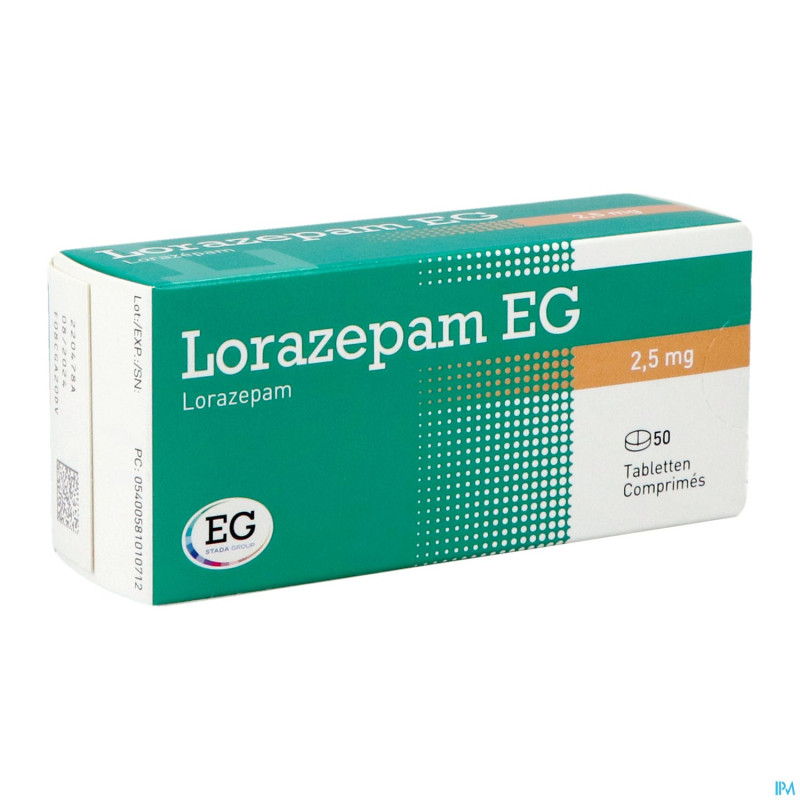 Lorazepam eg comp 50x2,5mg